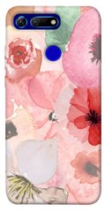 Чехол для Huawei Honor View 20 / V20 PandaPrint Акварельные цветы 3 цветы