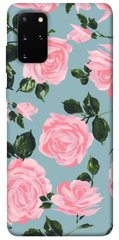 Чохол для Samsung Galaxy S20 + PandaPrint Рожевий принт квіти