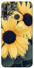 Чохол для Huawei P40 Lite E / Y7p (2020) PandaPrint Два соняшнику квіти