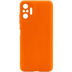 Силиконовый чехол Candy Full Camera для Xiaomi Redmi Note 10 Pro Оранжевый / Orange