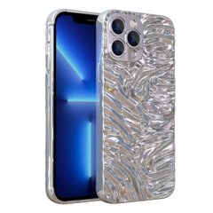 Чехол для iPhone 14 Pro Paper Case Silver Glossy