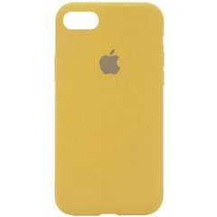 Чехол silicone case for iPhone 6/6s с микрофиброй и закрытым низом (Золотой / Gold)
