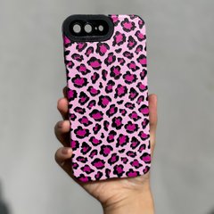 Чехол для iPhone 7 Plus / 8 Plus Rubbed Print Silicone Pink leopard