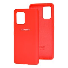 Чехол для Samsung Galaxy S10 Lite (G770) Silicone Full красный c закрытым низом и микрофиброю