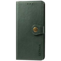 Кожаный чехол книжка GETMAN Gallant (PU) для Samsung Galaxy A02s / M02s (Зеленый)