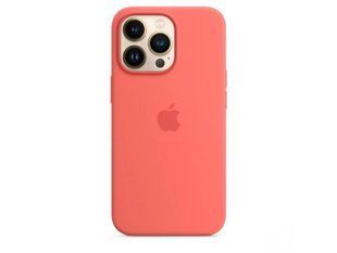 Чехол для Apple Iphone 13 pro Silicone case Original 1:1 full with Magsafe Розовый / Pink Pomelo