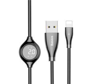 Кабель USB Baseus Big Eye Digital Display Lightning черный, Черный