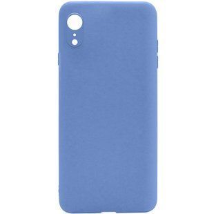 Силиконовый чехол Candy Full Camera для Apple iPhone XR (6.1"") Голубой / Mist blue