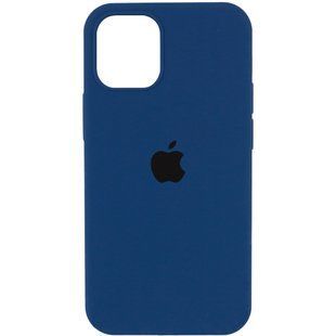 Чохол для Apple iPhone 16 Plus Silicone Case Full / закритий низ Синій / Navy Blue