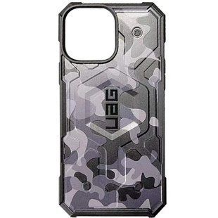 Ударопрочный чехол UAG Pathfinder Сamouflage with MagSafe для Apple iPhone 13 Pro Серый