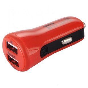 Адаптер автомобильный BASEUS Tiny |2USB, 2.1A| red
