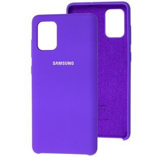 Чехол Silicone для Samsung Galaxy A71 (A715) Premium фиолетовый