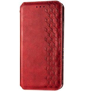 Шкіряний чохол книжка GETMAN Cubic (PU) для Xiaomi Mi 10 Lite Червоний