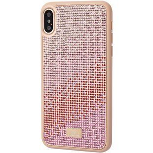 TPU чехол Bling World Rainbown Design для Apple iPhone X / XS (5.8") (Розовый)
