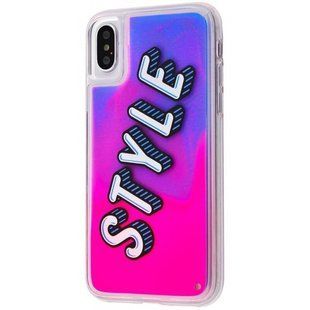 TPU+PC чехол Lovely Stream Neon sand для Apple iPhone X / XS (5.8") (Style)