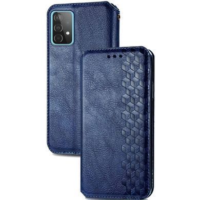 Шкіряний чохол книжка GETMAN Cubic (PU) для Samsung Galaxy A32 4G Синій
