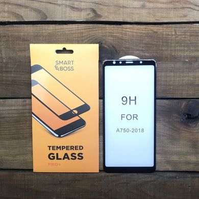 5D стекло изогнутые края для Samsung Galaxy A7 2018 Black Premium Smart Boss™ Черное