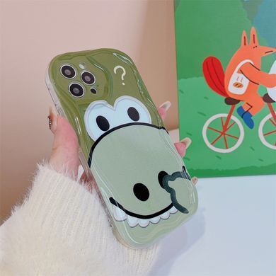 Чохол для iPhone 14 Pro Max 3D Dinosaur Case Green