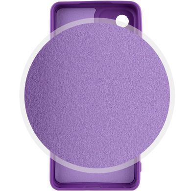 Чохол для Samsung Galaxy A33 5G Silicone Full camera закритий низ + захист камери Фіолетовий / Purple