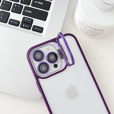Чехол с подставкой для iPhone 11 Lens Shield + стекла на камеру Midnight Blue