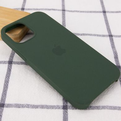 Чохол silicone case for iPhone 12 Pro / 12 (6.1") (Зелений / Army green)