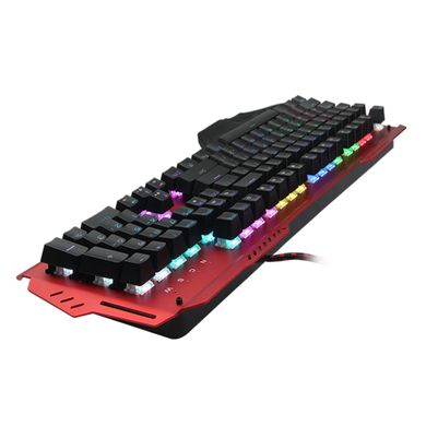 Клавиатура MEETION Gaming Mechanical Wired Keyboard RGB Backlit MK-20 |RU/EN раскладки| Black-Red