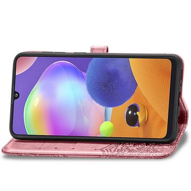Кожаный чехол (книжка) Art Case с визитницей для Samsung Galaxy M51 (Розовый)
