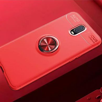 TPU чохол Deen ColorRing під магнітний тримач (opp) для OnePlus 7 | червоний