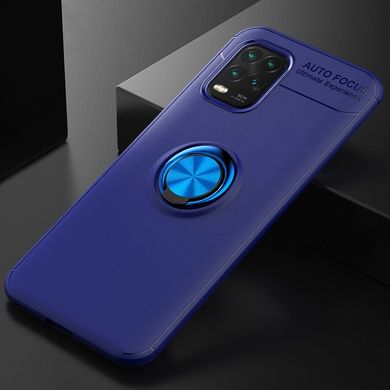 TPU чехол Deen ColorRing под магнитный держатель (opp) для Xiaomi Mi 10 Lite Синий