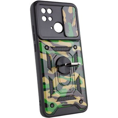 Ударопрочный чехол Camshield Serge Ring Camo для Xiaomi Redmi 10C Зеленый / Army Green