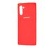 Чохол для Samsung Galaxy Note 10 (N970) Silicone Full Червоний з закритим низом і мікрофіброю