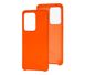 Чехол для Samsung Galaxy S20 Ultra (G988) Silky Soft Touch "оранжевый"
