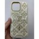 Чехол для Iphone 14 Pro Max Leather LV White 2