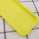 Чохол для iPhone 6 / 6s Silicone Full camera закритий низ + захист камери Жовтий / Bright Yellow квадратні борти