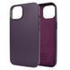 Кожаный чехол Leather Case with MagSafe для Apple iPhone 12 / 12 Pro Бордовый / Dark Cherry