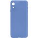 Силиконовый чехол Candy Full Camera для Apple iPhone XR (6.1"") Голубой / Mist blue