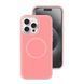 Чохол для iPhone 14 Pro Max Neon Silicone Case MagSafe Berry Pink