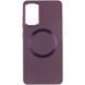 TPU чохол Bonbon Metal Style with MagSafe для Samsung Galaxy S24 (Бордовый / Plum)