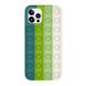 Чехол для iPhone 11 Pro Max Pop-It Case Поп ит Pine Green/White