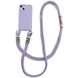Чохол TPU two straps California для Apple iPhone 12 Pro Max (6.7") Бузковий