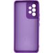 Чехол для Samsung Galaxy A33 5G Silicone Full camera закрытый низ + защита камеры Фиолетовый / Purple