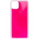 Неоновый чехол Neon Sand glow in the dark для Apple iPhone 12 Pro / 12 (6.1") (Розовый)