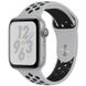 Силиконовый ремешок Sport Nike+ для Apple watch 38mm / 40mm (Gray / Black)