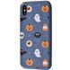 TPU чехол WAVE Fancy для Apple iPhone XS Max (6.5") (Ghosts and pumpkins / Dark blue)