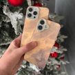 Мраморный Чехол для iPhone 13 Pro Max Marble Shine Pink