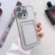 Чехол для iPhone 11 Pocket Glossy Case + стекло на камеру Silver