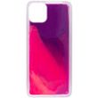 Неоновий чохол Neon Sand glow in the dark для Apple iPhone 12 Pro / 12 (6.1") (Фіолетовий / Рожевий)