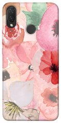 Чехол для Huawei P Smart+ (nova 3i) PandaPrint Акварельные цветы 3 цветы