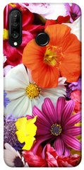 Чехол для Huawei P30 lite PandaPrint Бархатный сезон цветы