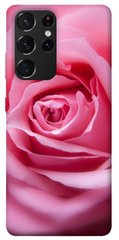 Чехол для Samsung Galaxy S21 Ultra PandaPrint Розовый бутон цветы